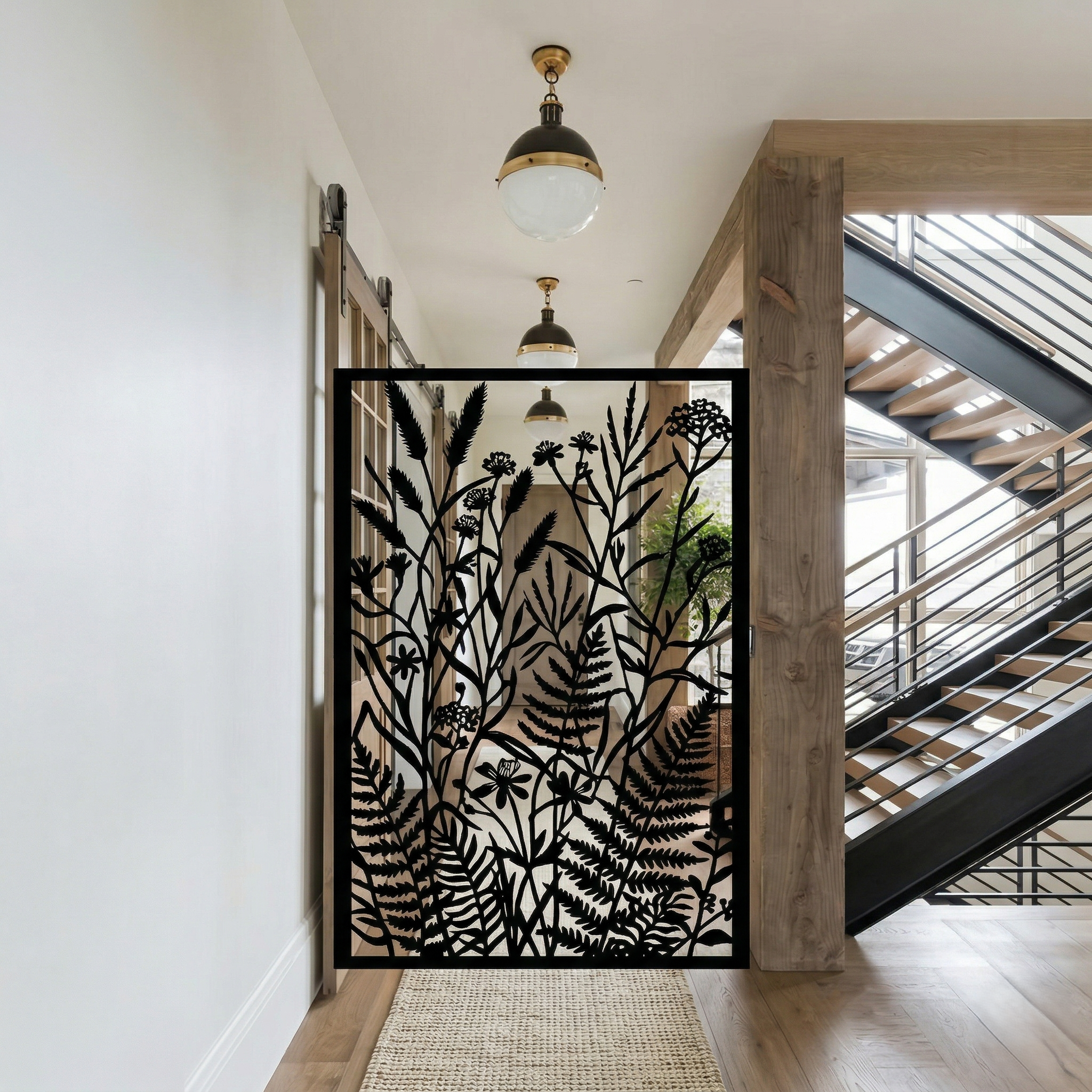 Laser-Cut Metal Panel