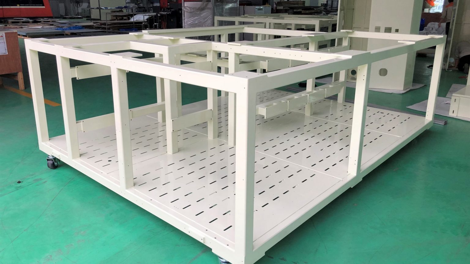 Custom Heavy-Duty Industrial Machine Frames-CNC Laser-Cut Steel Chassis | Large-Scale Structural Metal Fabrication