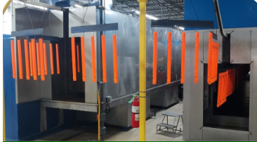 Powder coating line